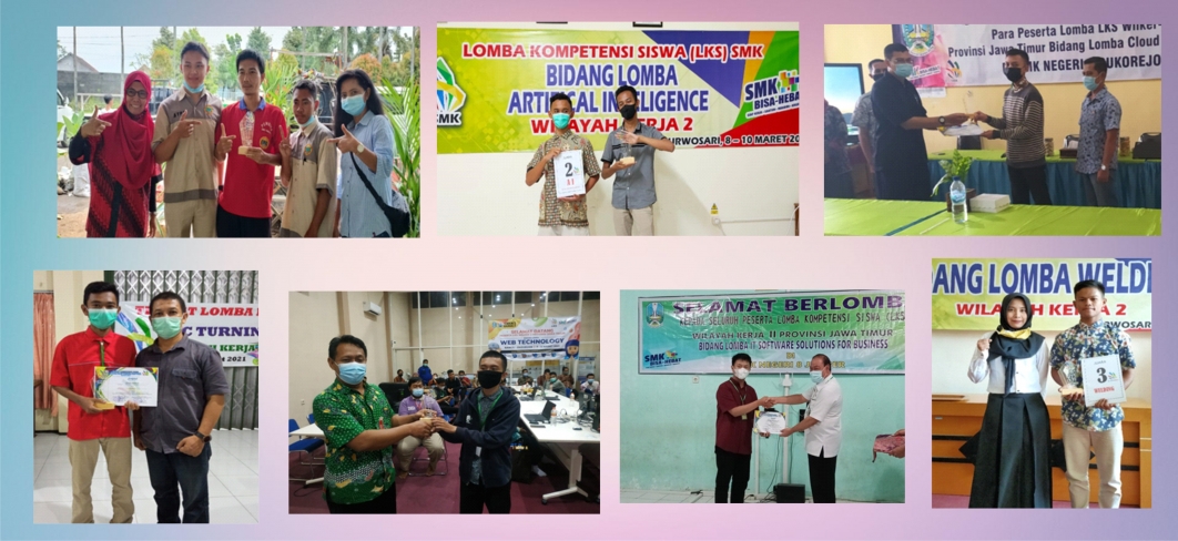 KONTINGEN SMKN 1 PURWOSARI SABET JUARA DI 7 BIDANG LOMBA  LKS WILKER 2