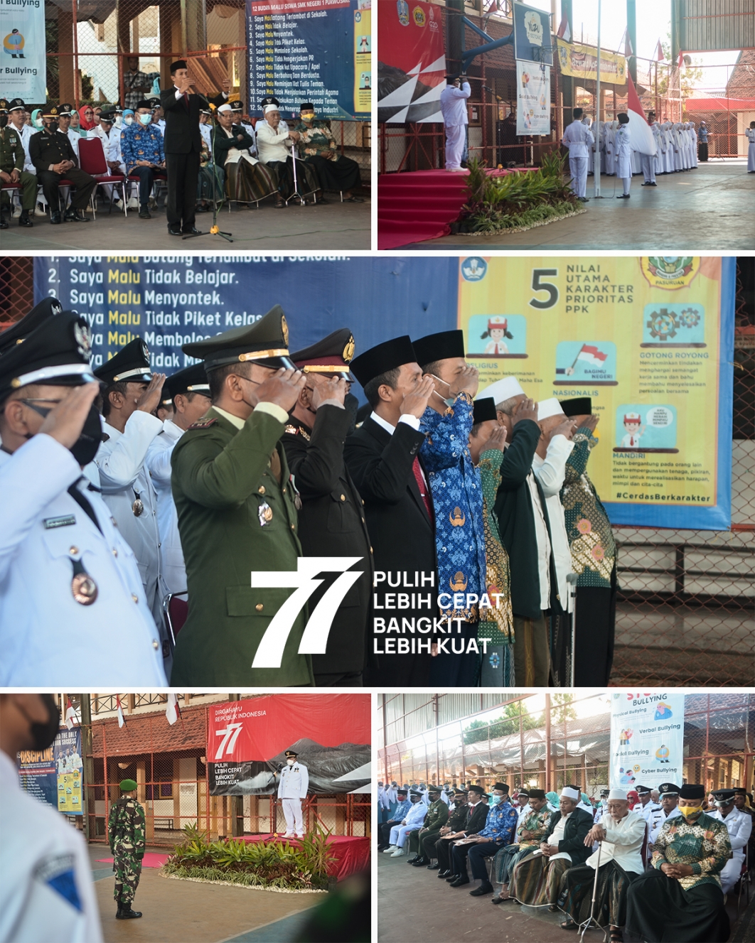 Gambar dari Upacara Bendera HUT ke-77 Republik Indonesia 