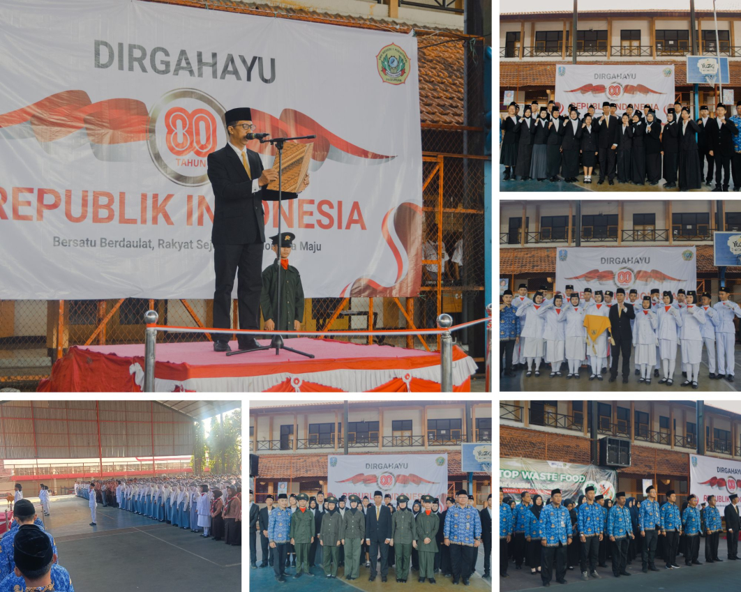 Penuh Khidmat: Upacara Peringatan Ulang Tahun Ke-80 Republik Indonesia SMK Negeri 1 Purwosari